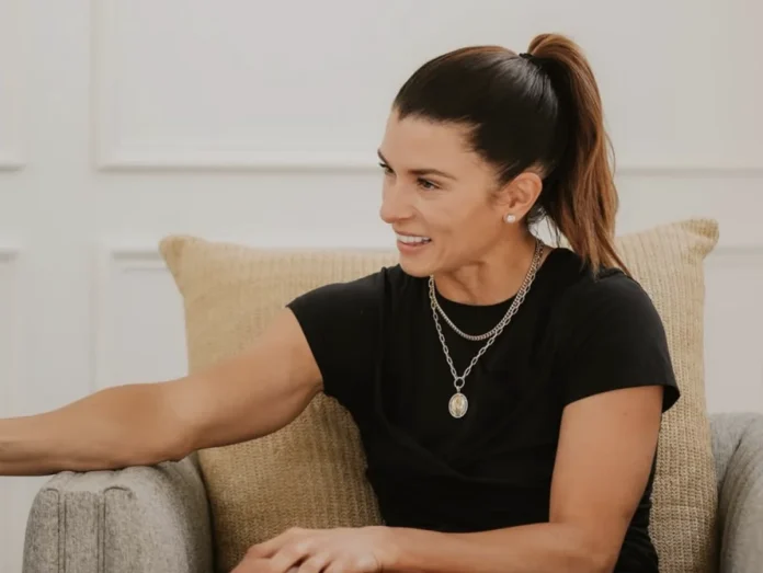 Danica Patrick grabs attention with interview outfit