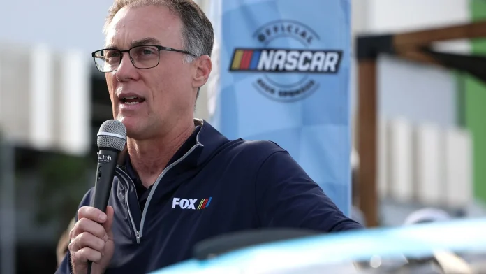 Kevin Harvick reaction to Denny Hamlin car fire