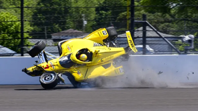 Team Penske Indy 500 crash Scott McLaughlin