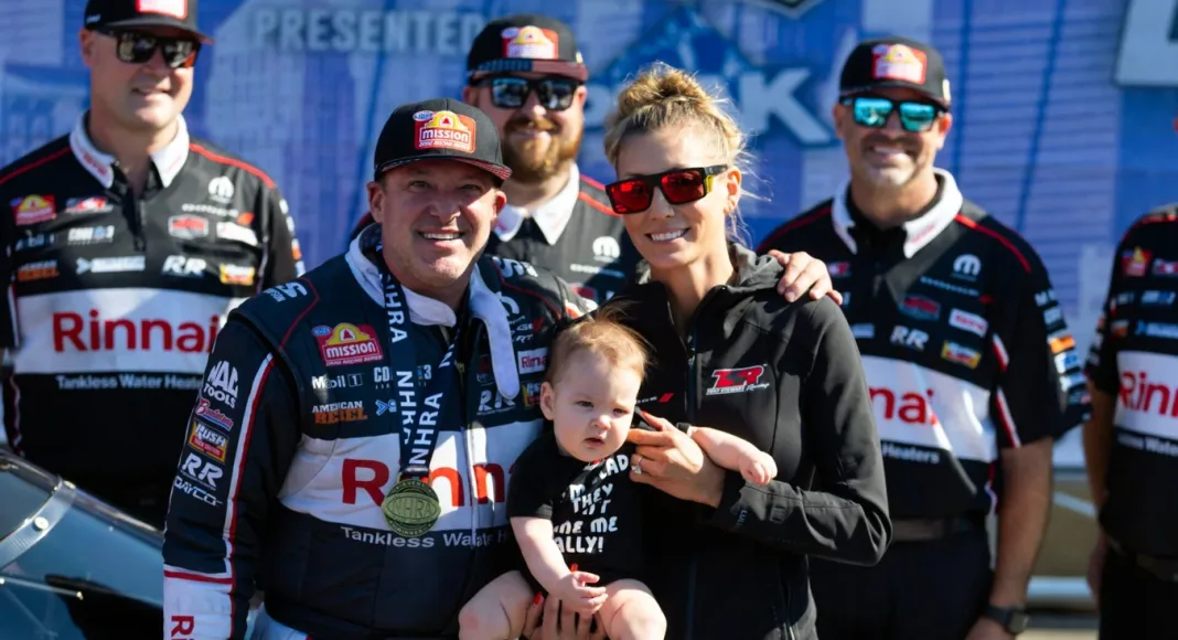 Tony Stewart credits wife Leah Pruett for NHRA victory