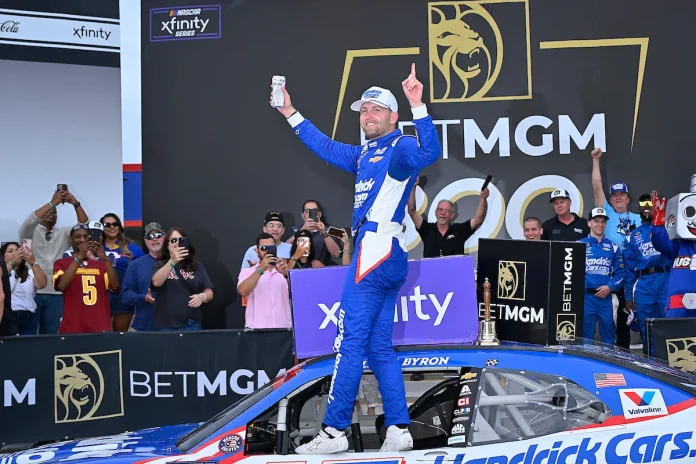William Byron wins NASCAR Xfinity race at Charlotte