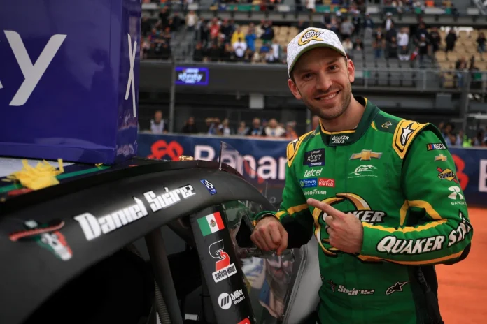 Daniel Suarez dramatic last to first NASCAR Xfinity Mexico win