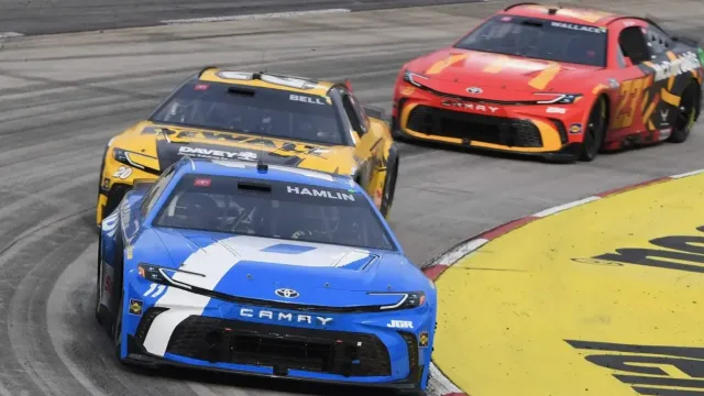 NASCAR podium celebration