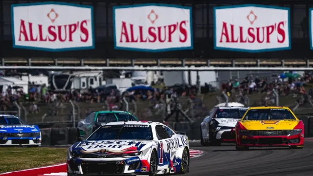 Ross Chastain and Chase Briscoe Mexico City racing incident