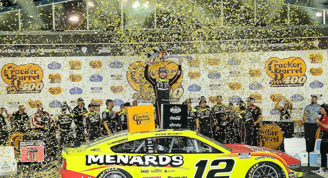 Ryan Blaney Nashville victory and playoff prospects