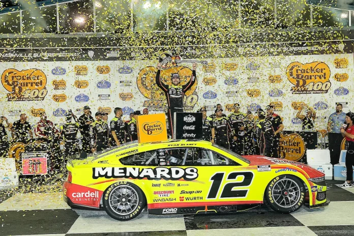 Ryan Blaney Nashville victory and playoff prospects Ryan Blaney Nashville victory and playoff prospects
