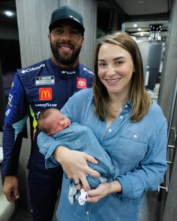 Bubba Wallace adorable moments with son