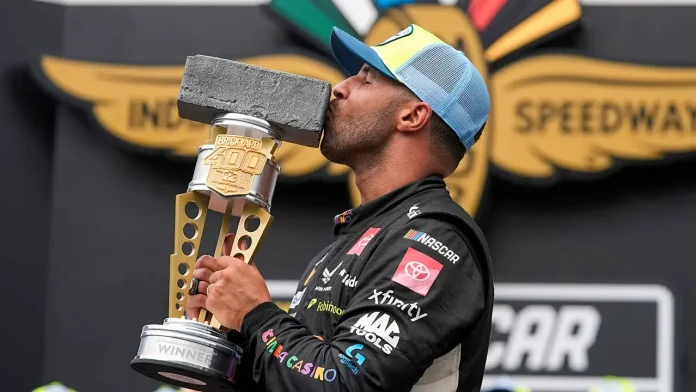 Bubba Wallace historic Indianapolis Motor Speedway win