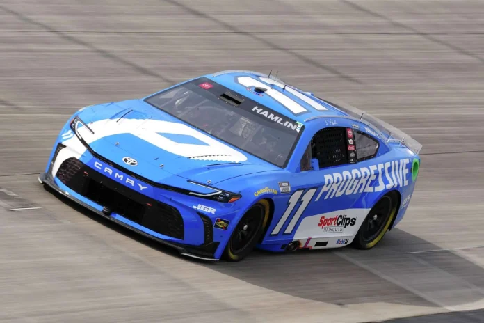 Denny Hamlin crashes in Indianapolis qualifying