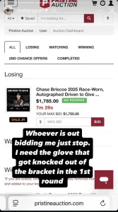 Noah Gragson hilariously bids for charity auction gloves after Chase Briscoe’s pair gets knocked out early