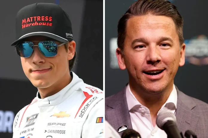 Carson Hocevar Megastar Influencer Tour NASCAR with Daytona President
