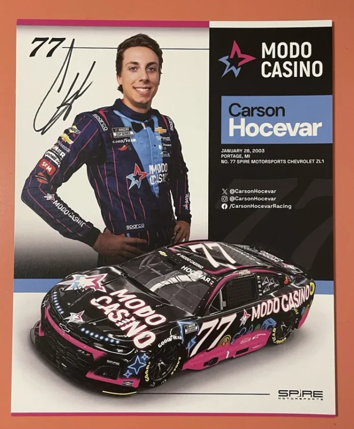 Carson Hocevar NASCAR Daytona Speedway tour