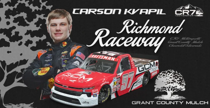 Carson Kvapil CR7 Richmond debut Carson Kvapil CR7 Richmond debut