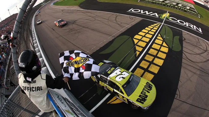 Daniel Suarez Iowa Speedway close call