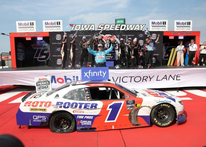 Sam Mayer wins 2025 Xfinity Iowa