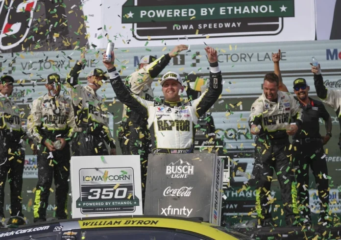 William Byron Iowa win springboard HMS
