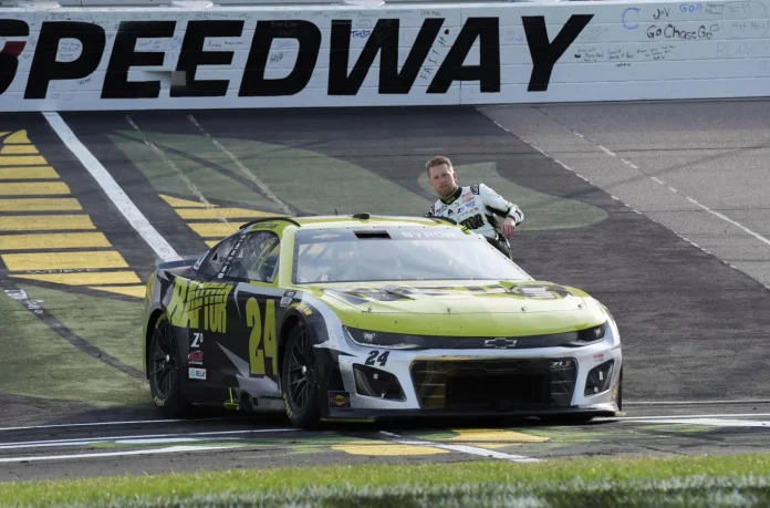 William Byron Talladega Nights NASCAR reaction