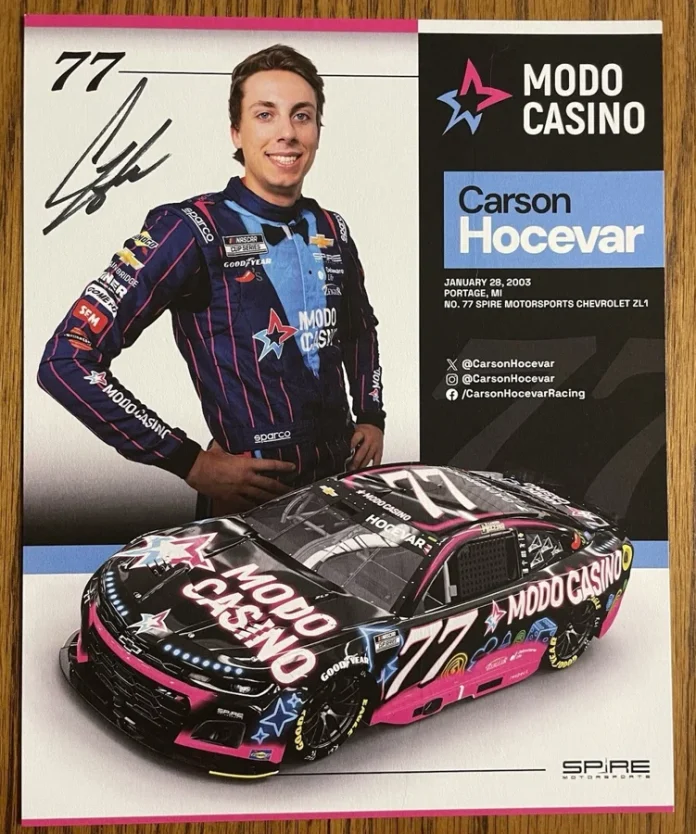 Carson Hocevar NASCAR car collection