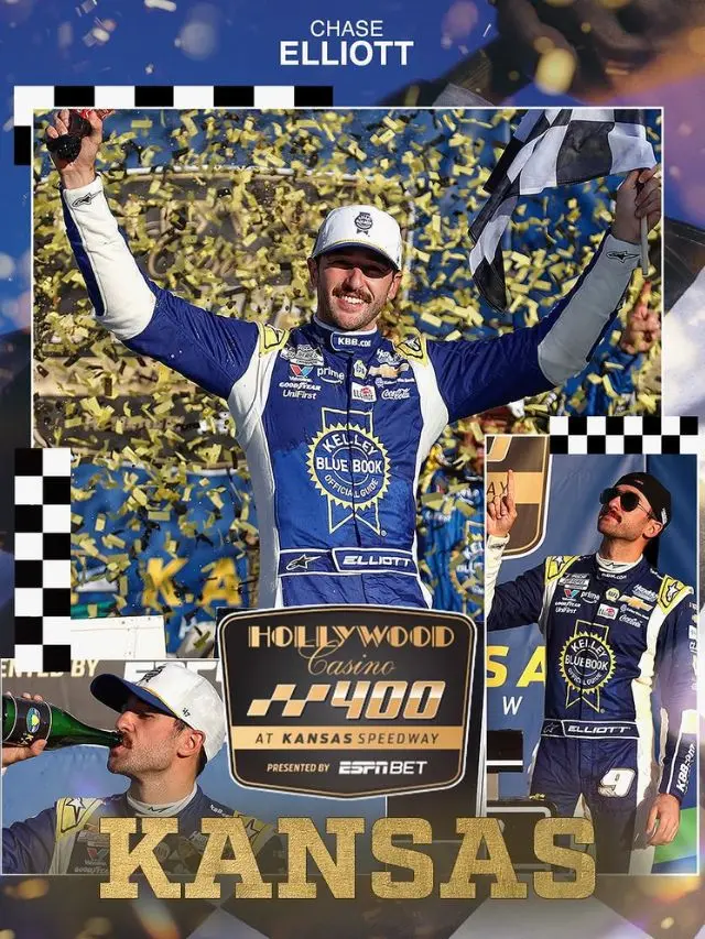 Chase Elliott’s Last-Lap Miracle at Kansas Speedway 2025