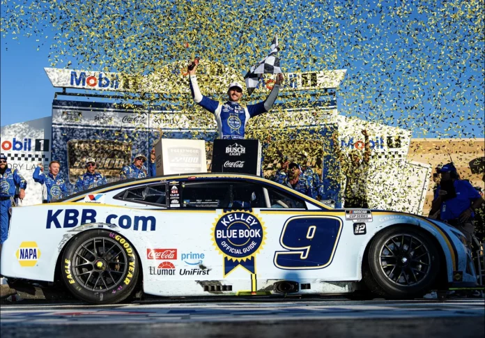 Chase Elliott Kansas Speedway win