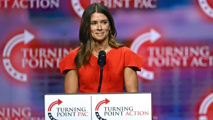 Danica Patrick political transformation with Charlie Kirk