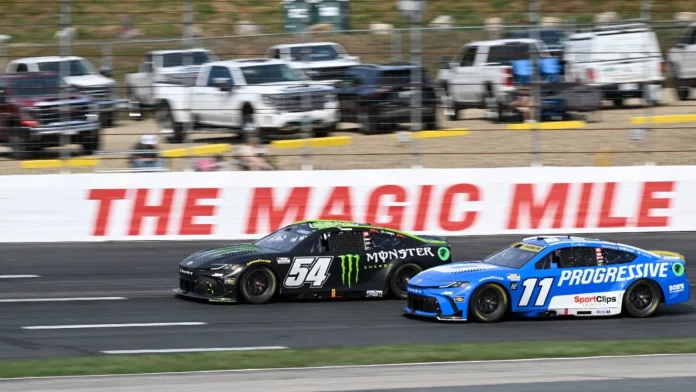 Denny Hamlin wreck aftermath