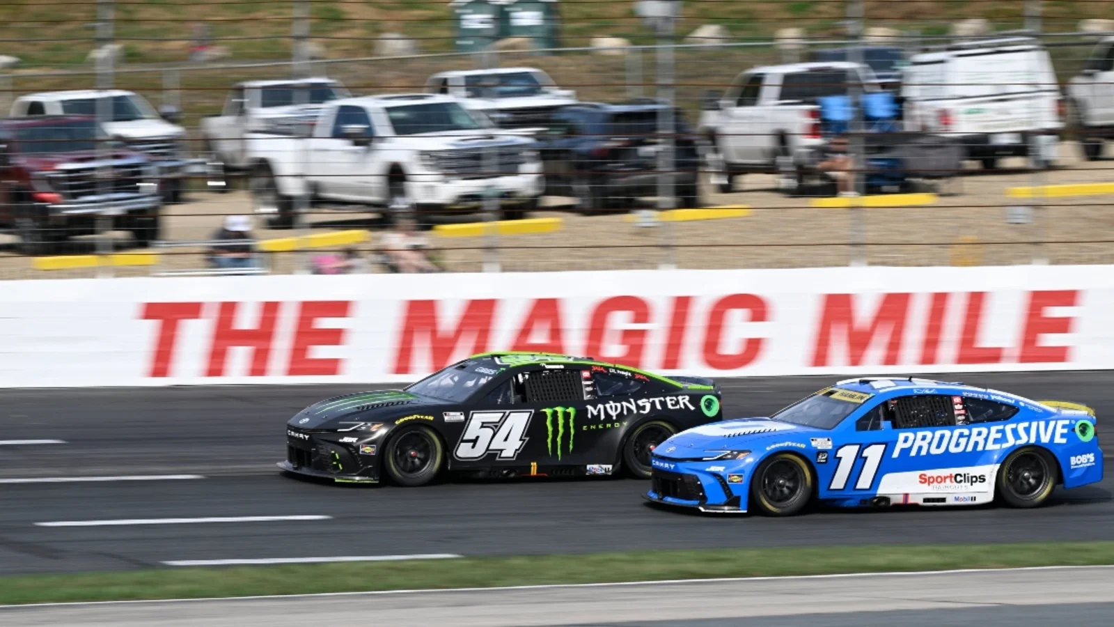 Denny Hamlin wreck aftermath