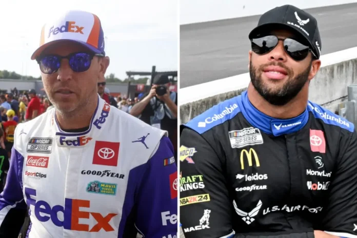 Fans Criticize Denny Hamlin’s Move That Hurt Bubba Wallace