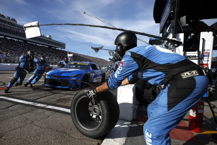 Joe Gibbs Racing crew member