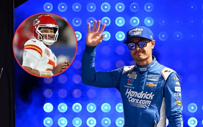 Kyle Larson meets Kansas City Chiefs