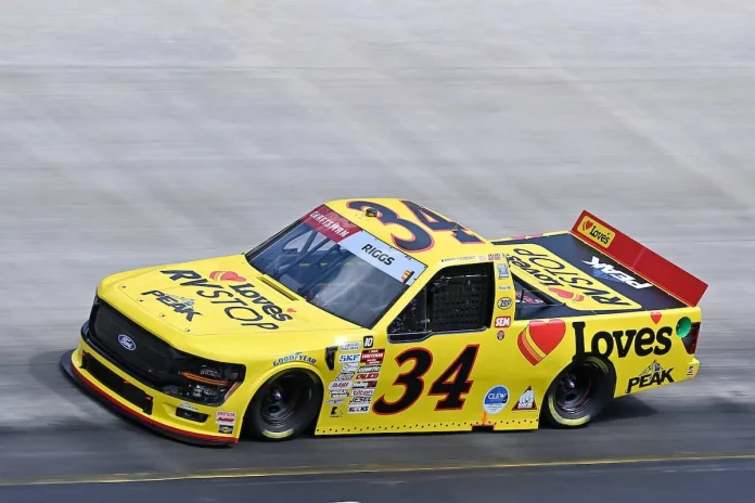 Layne Riggs Bristol Truck Race win