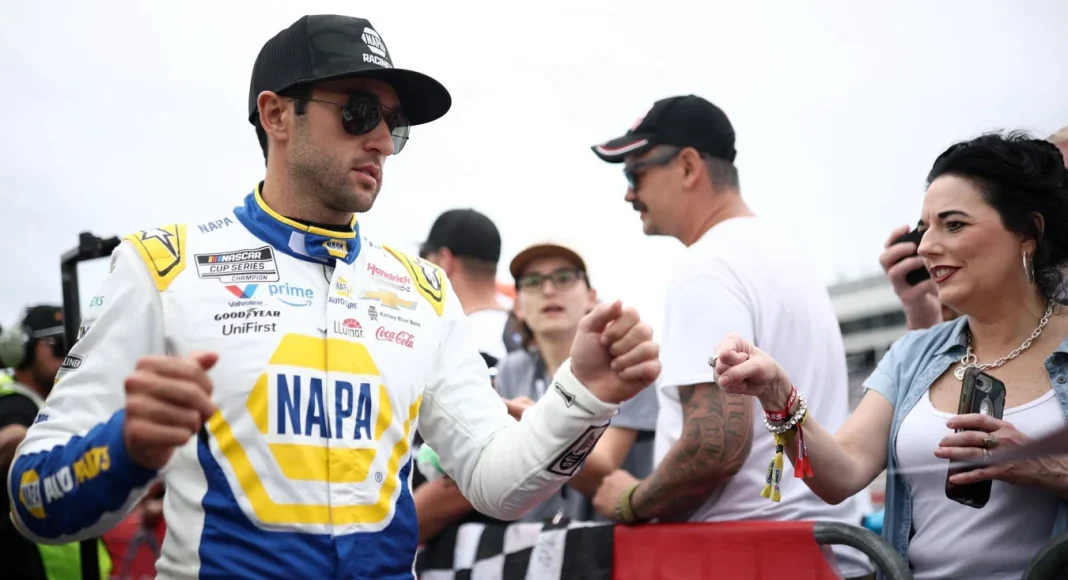 Chase Elliott gender reveal fan