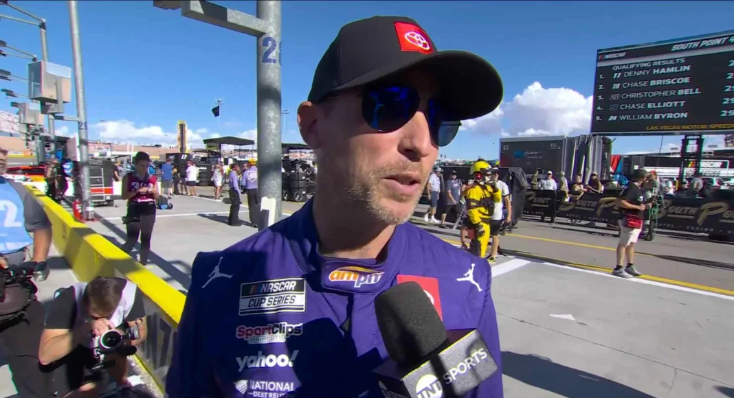 Denny Hamlin Las Vegas pole