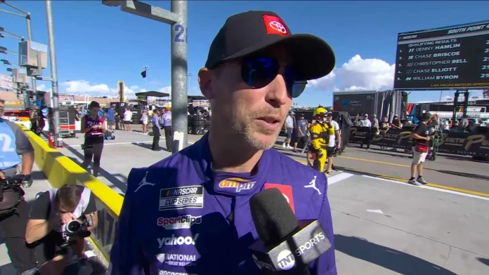 Denny Hamlin Las Vegas pole