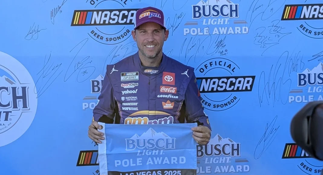 Denny Hamlin Las Vegas Pole