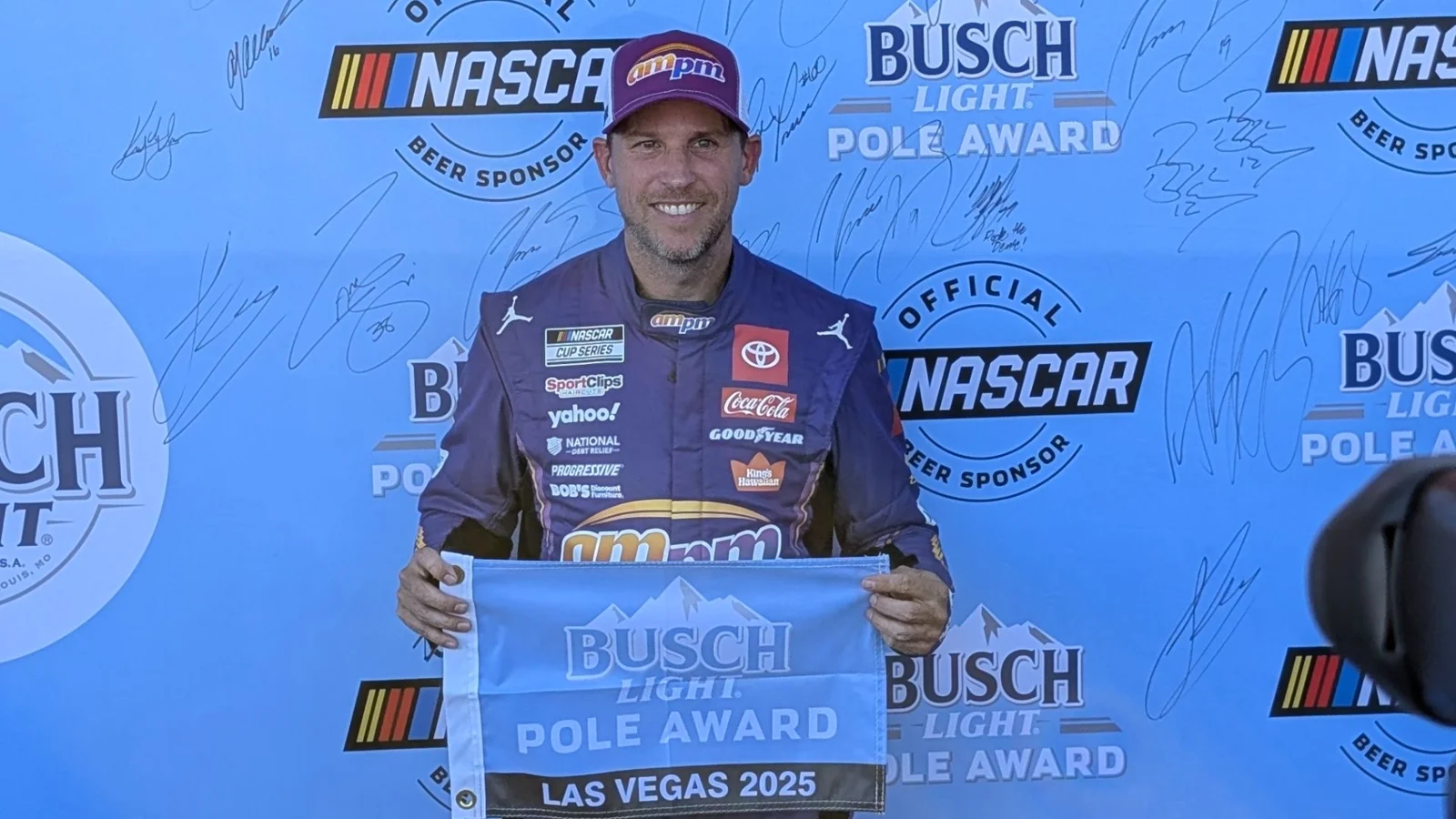 Denny Hamlin Las Vegas Pole