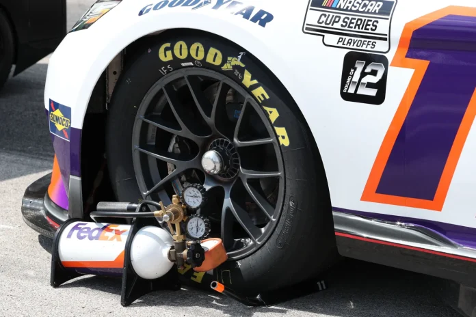 Denny Hamlin Martinsville tire reaction Denny Hamlin Martinsville tire reaction
