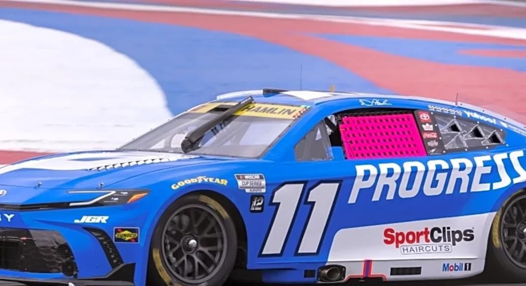 Denny Hamlin Charlotte reaction