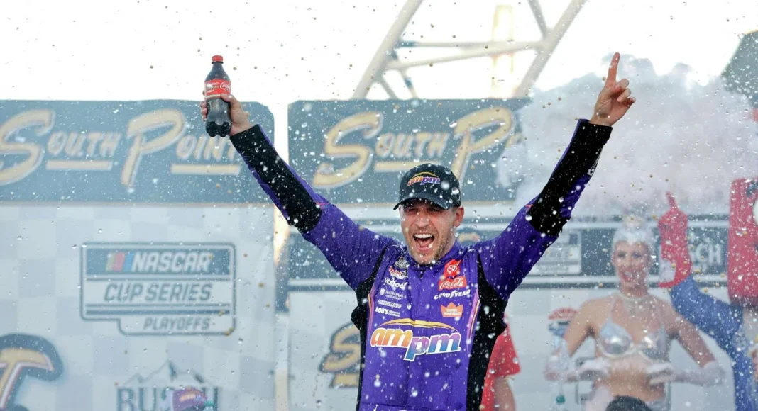 Denny Hamlin emotional Vegas victory