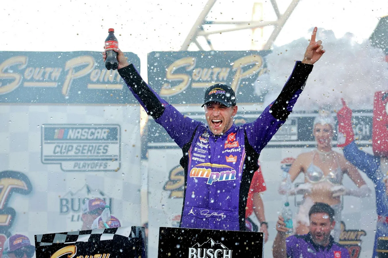 Denny Hamlin emotional Vegas victory