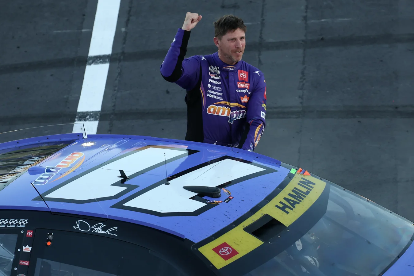 Denny Hamlin caution controversy