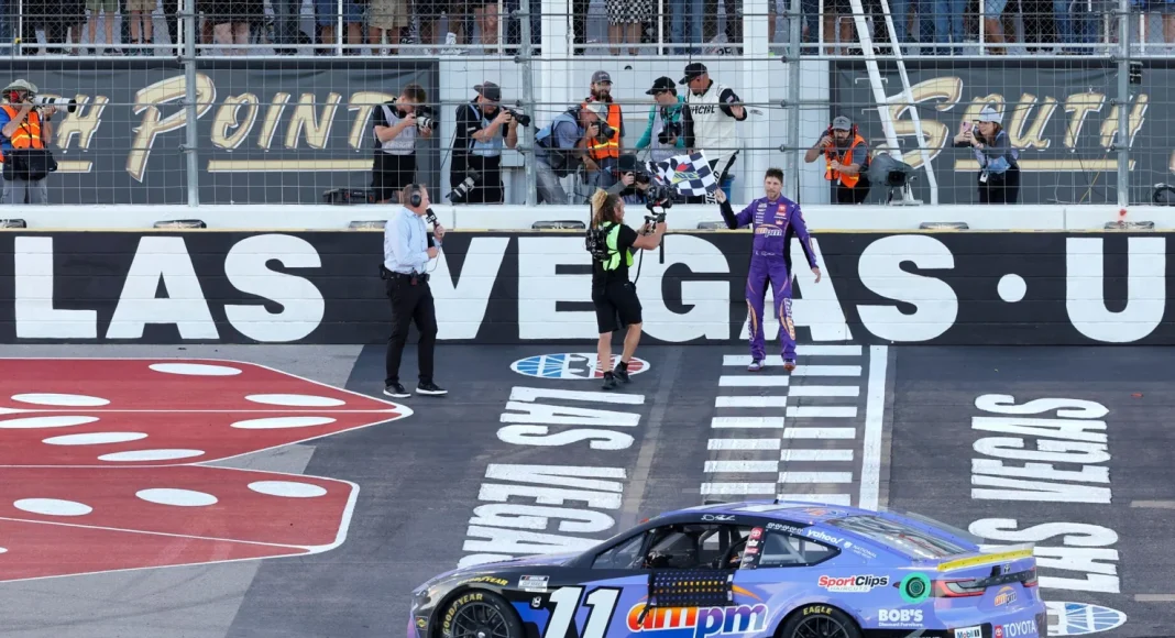 Denny Hamlin emotional Las Vegas win