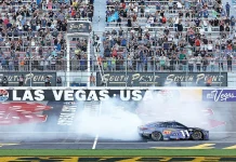 Denny Hamlin emotional Vegas win