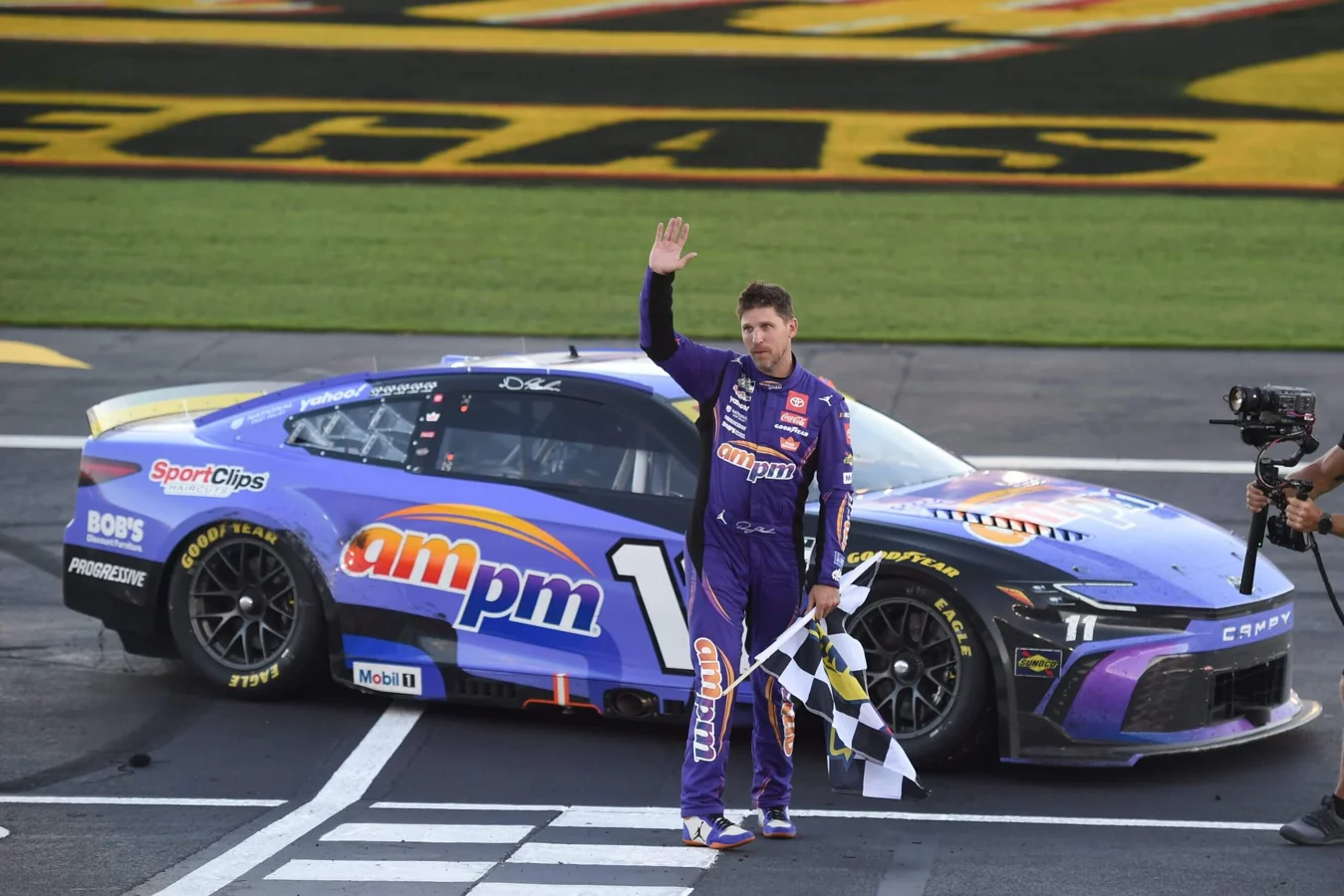 Denny Hamlin NASCAR road racing