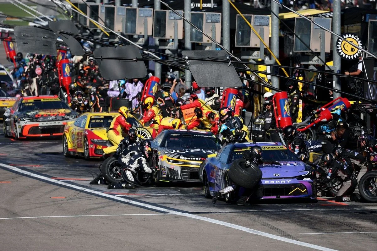 Denny Hamlin pit road drama