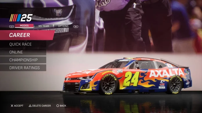 NASCAR 25 console game