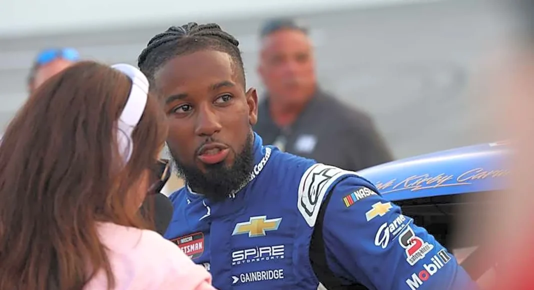 Rajah Caruth Martinsville race exit