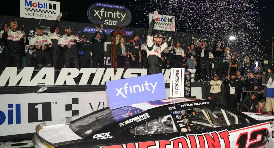 Ryan Blaney Martinsville Playoff Performance