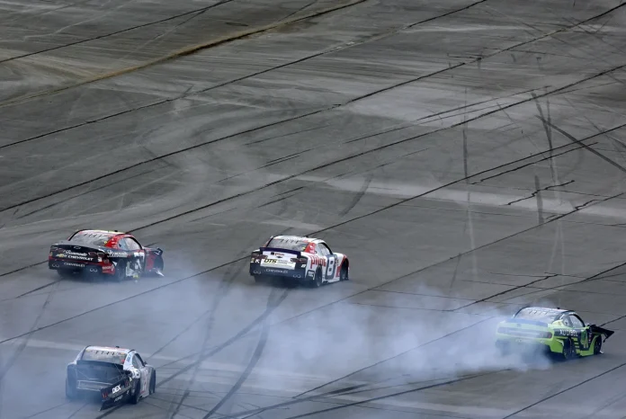 Sam Mayer Talladega playoff crash