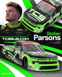 Stefan Parsons Joins Spire Motorsports for NASCAR Truck Finale